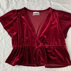 Urban Outfitters Velvet Top